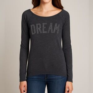 Dreamy Charcoal Long Sleeve Tee